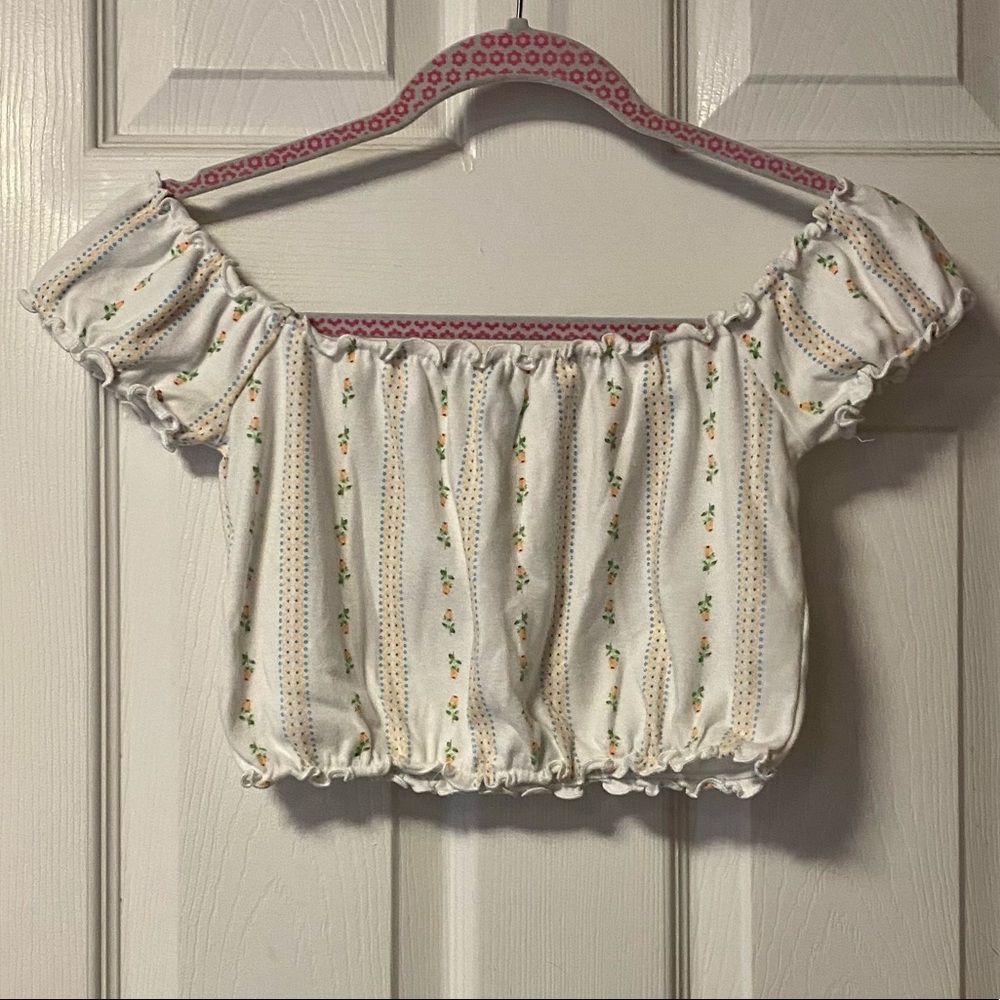 Off The Shoulder Crop Top